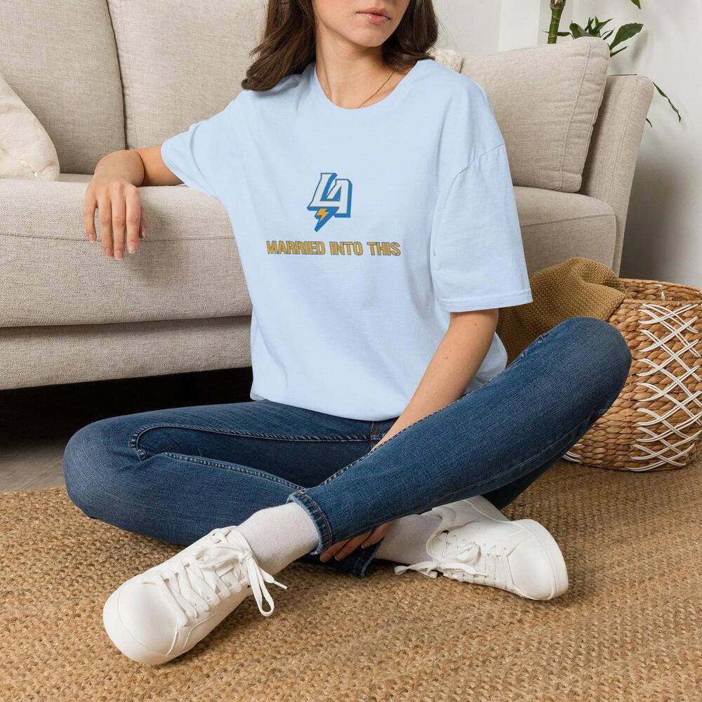 Married Into This Chargers T-Shirt Los Angeles Fan Tee